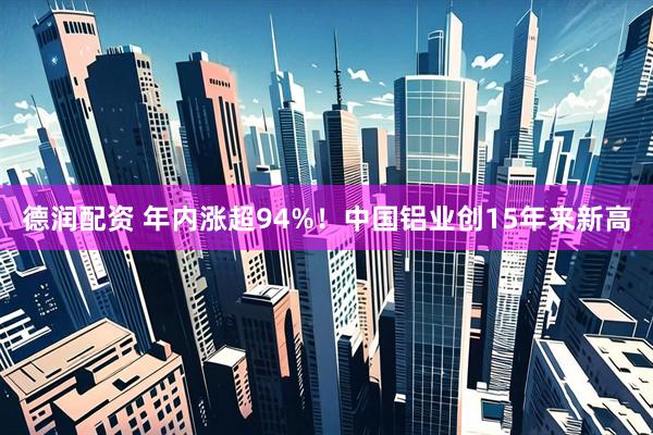 德润配资 年内涨超94%！中国铝业创15年来新高